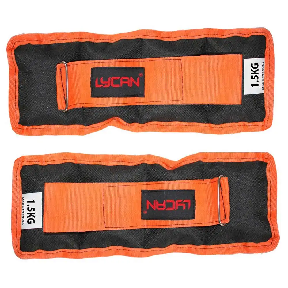 Lycan Wrist and Ankle Weights,  Orange  3 kg