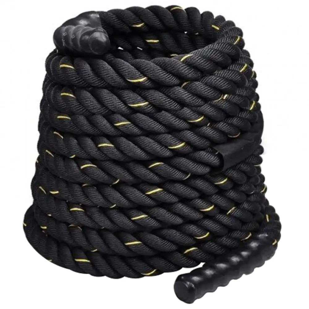 B Fit USA Battle Rope,  50 ft (BR1015)  Black Thickness 1.5 Inch