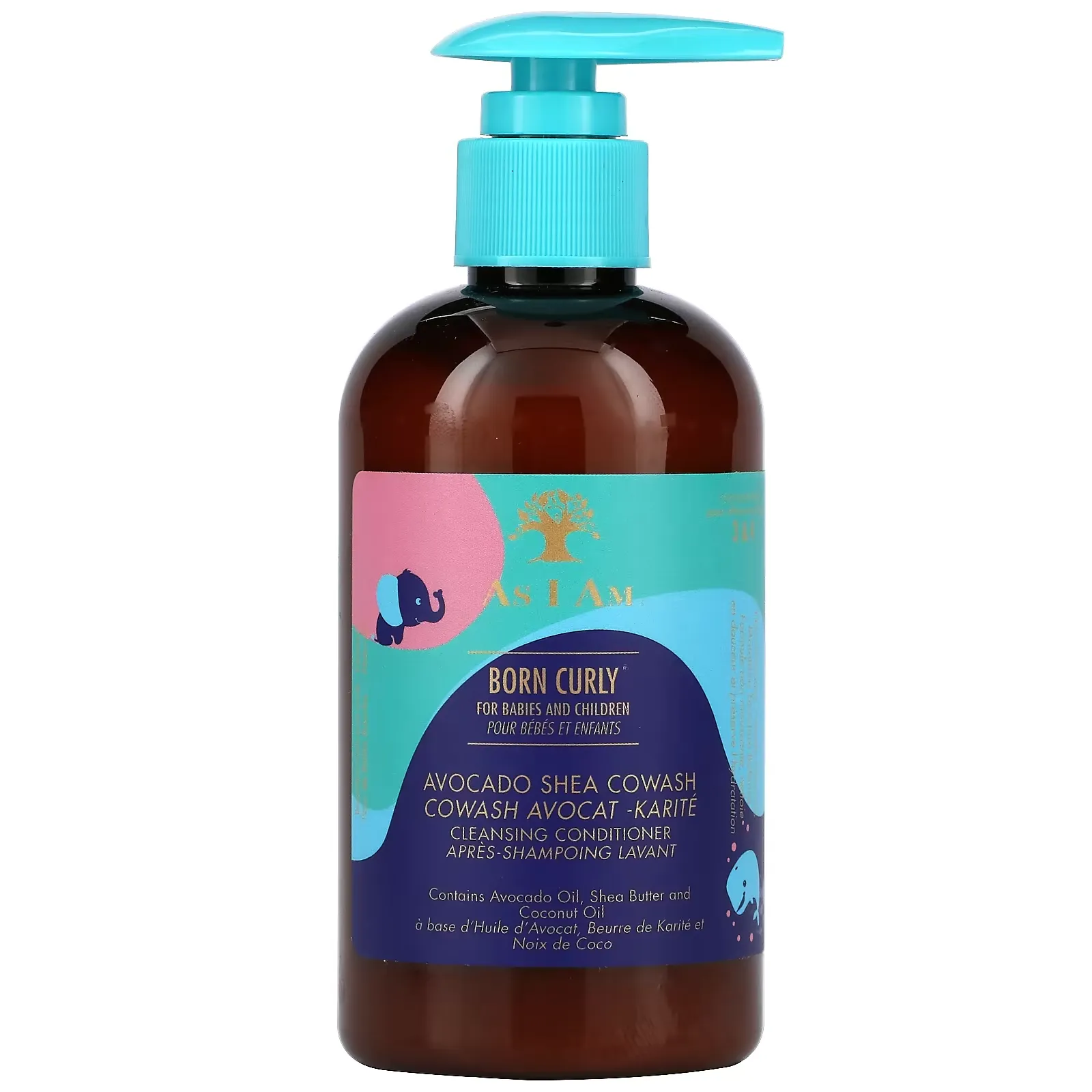 Born Curly, Avocado Shea Cowash, For Babies and Children, 8 fl oz (240 ml)