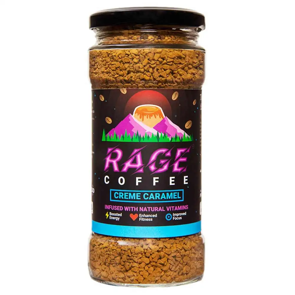 Rage Coffee Premium Arabica Instant Coffee,  100 g  Creme Caramel