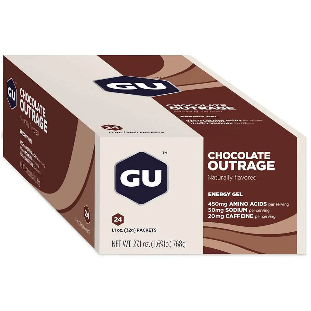 GU Energy Gel,  24 Piece(s)/Pack  Chocolate Outrage