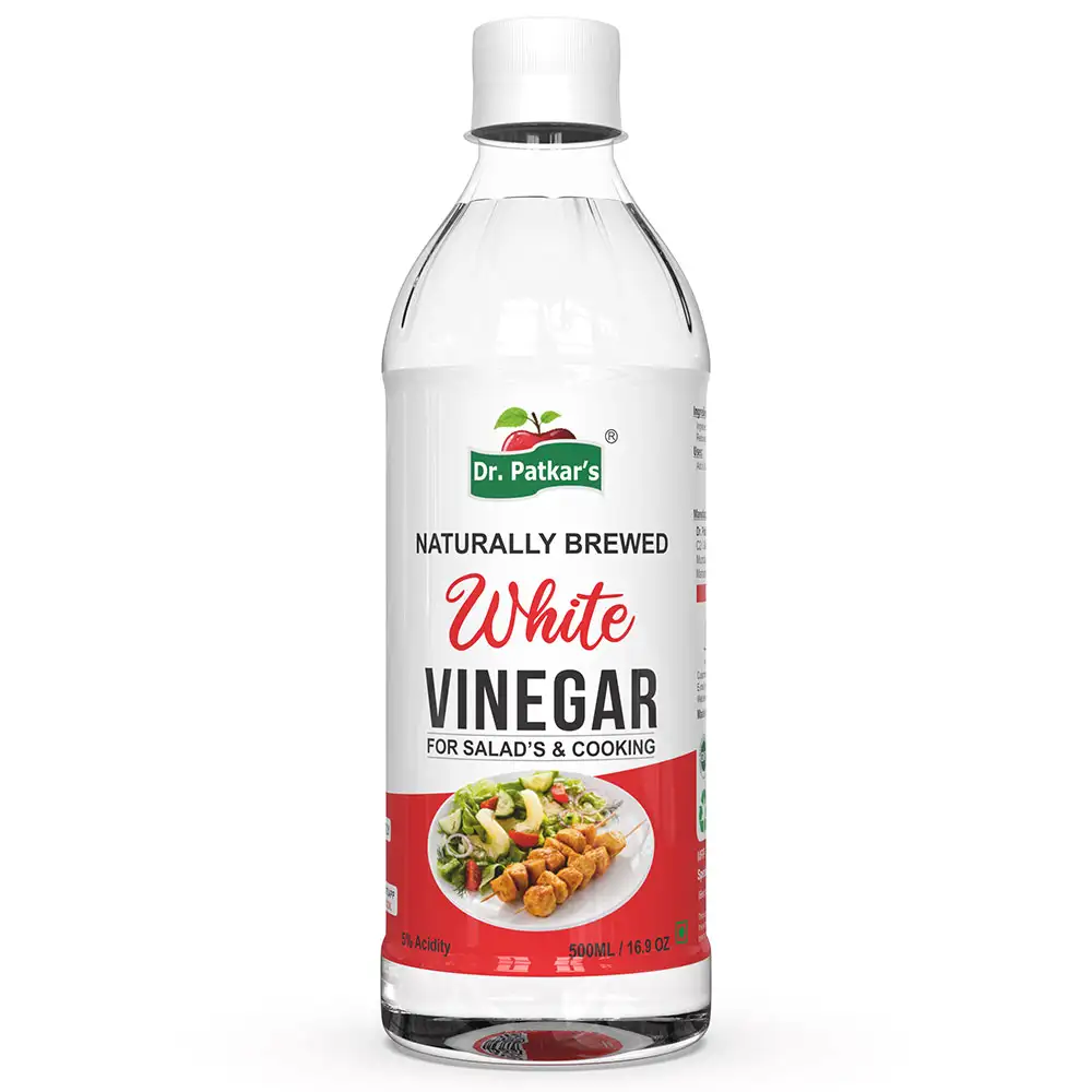 Dr. Patkar's 100% Natural Brewed White Vinegar,  500 ml  Salad Cooking