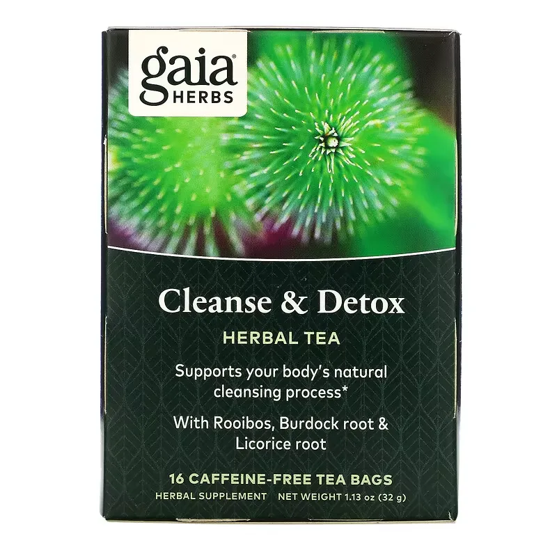 Cleanse & Detox, Caffeine-Free, 16 Tea Bags, 1.13 oz (32 g)