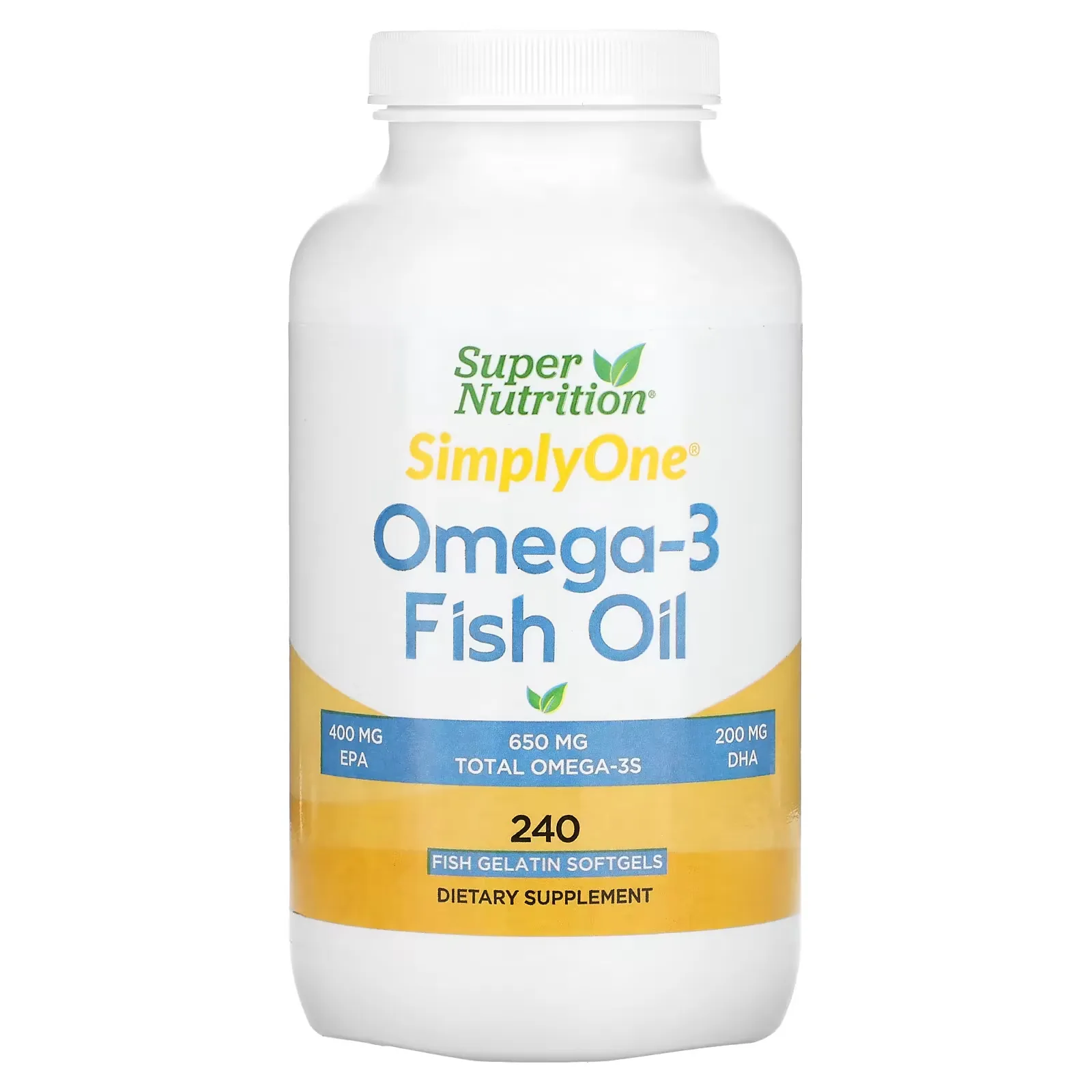 Omega-3 Fish Oil, 1,000 mg, 240 Fish Softgels