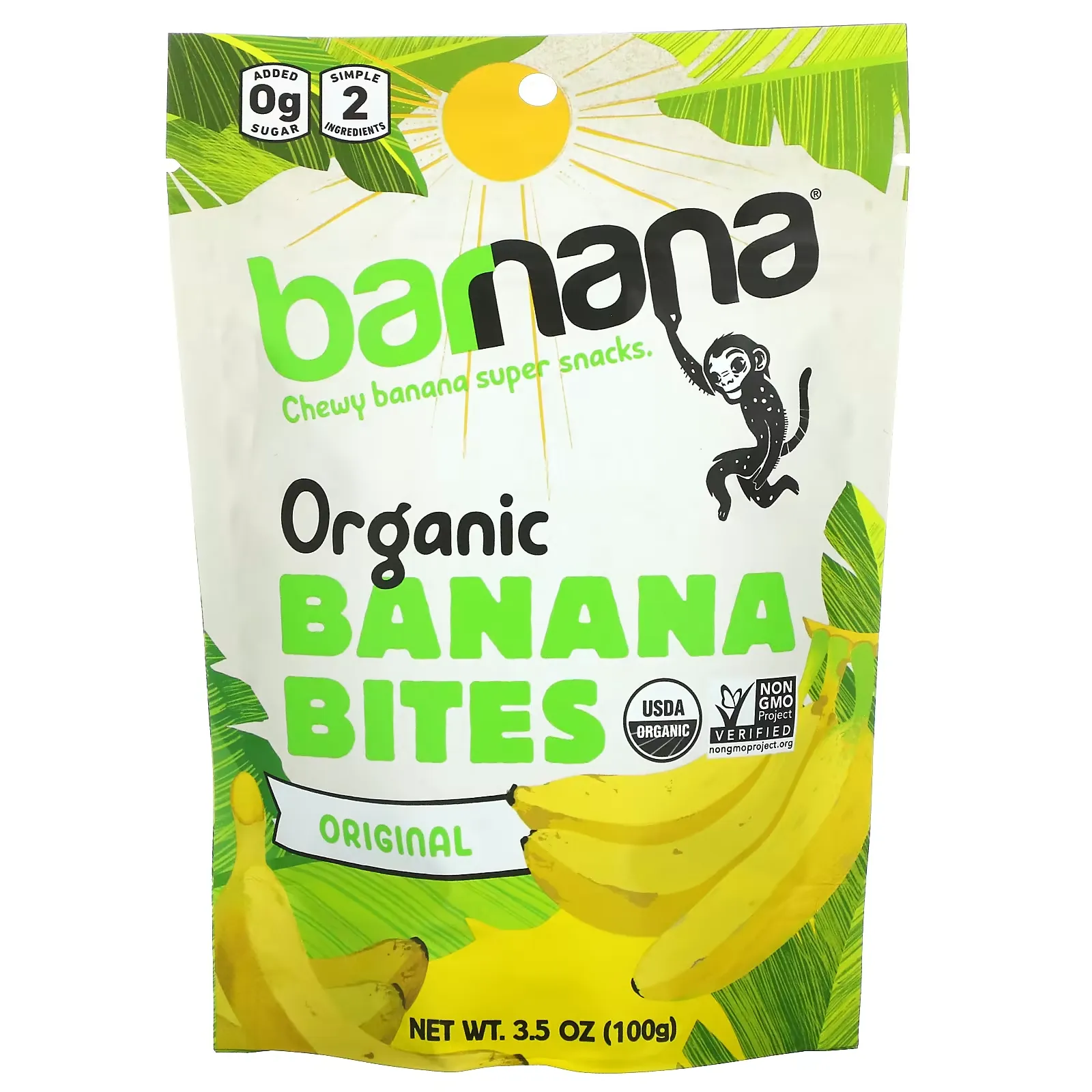 Organic Banana Bites, Original, 3.5 oz (100 g)