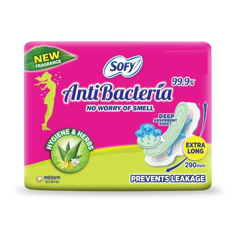 Sofy Anti-Bacteria Extra Long Sanitary Pads - Pack of 14