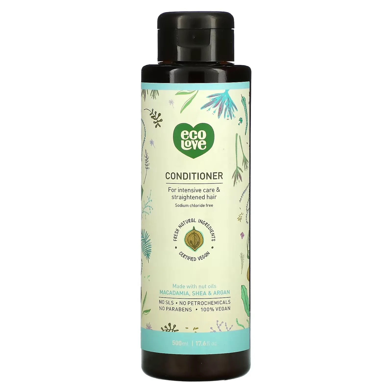 Conditioner for Intensive Care & Straightened Hair, Macadamia Shea & Argan, 17.6 fl oz (500 ml)