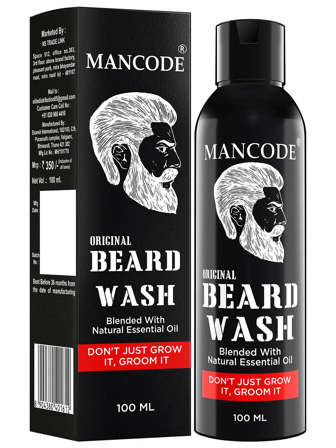 ManCode Beard Wash Original For Men Blended With Natural Essential Oil