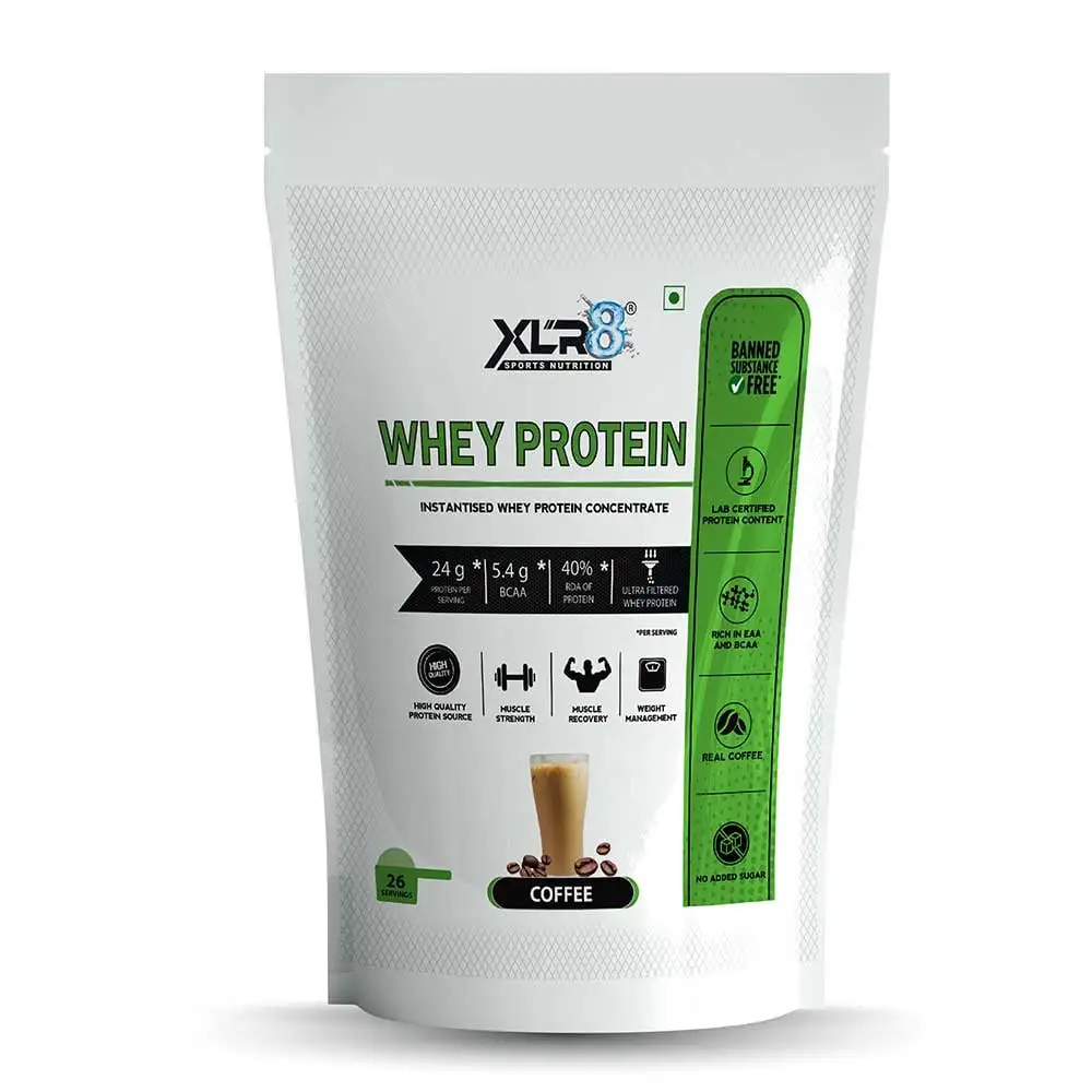 XLR8 Flavoured Whey Protein 24 g Protein,  2 lb  Coffee