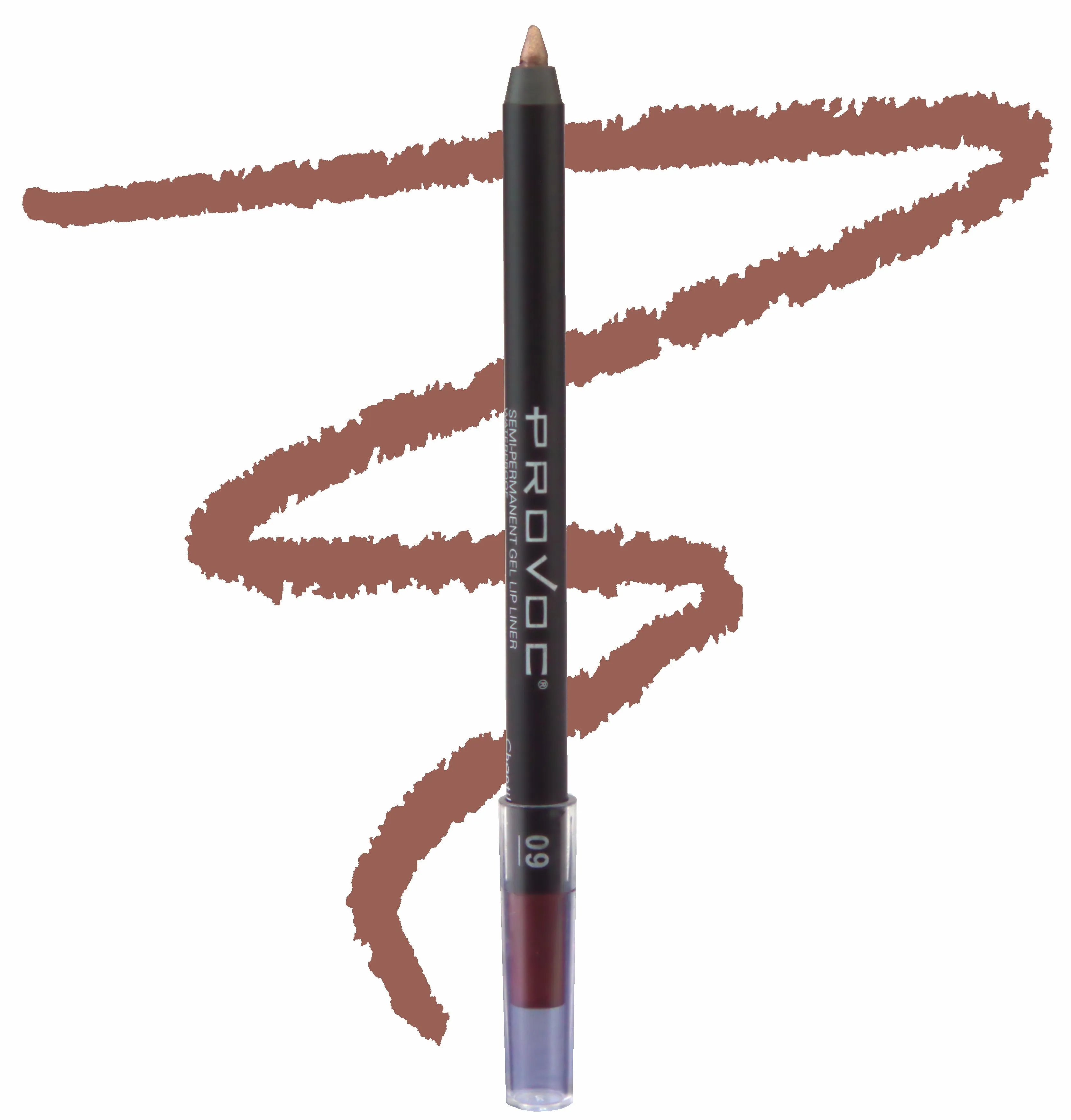 Provoc Semi-Permanent Gel Lip Liner Filler - 09 Chantilly Lace