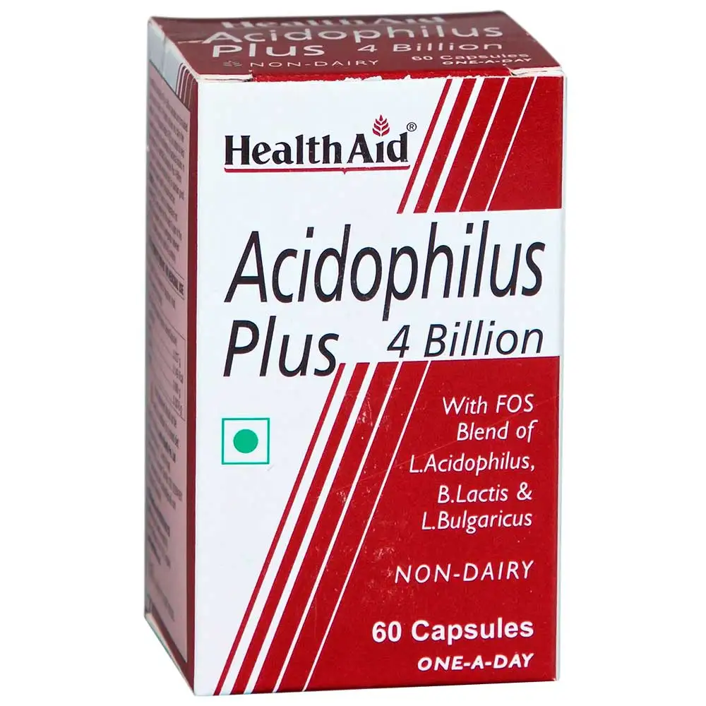 HealthAid Acidophilus Plus 4 Billion,  60 capsules  Unflavoured