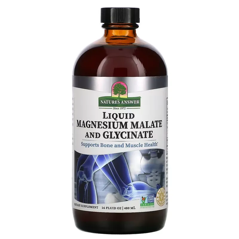 Liquid Magnesium Malate and Glycinate, 16 fl oz (480 ml)