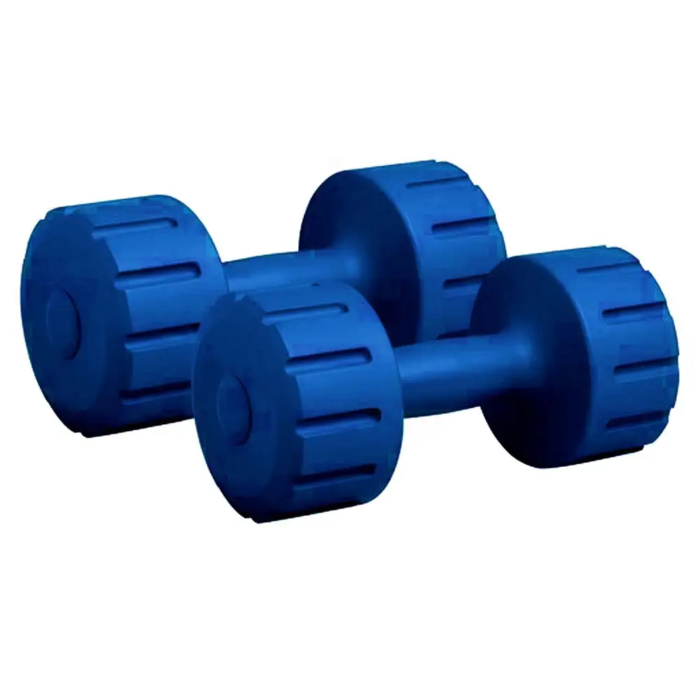 HUSTLE FITNESS PVC Dumbbells Set,  Blue  2 kg