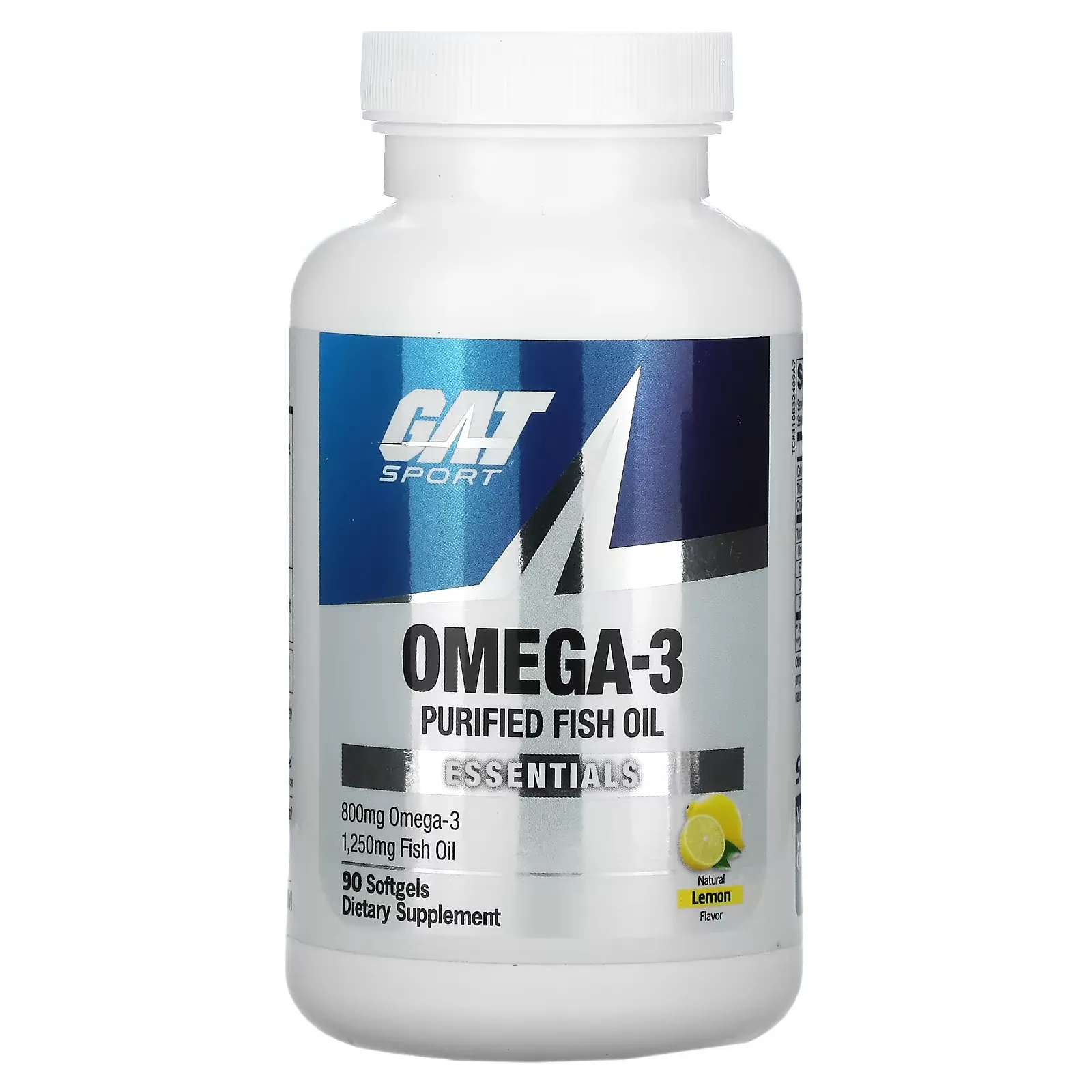 Omega-3, Lemon, 90 Softgels