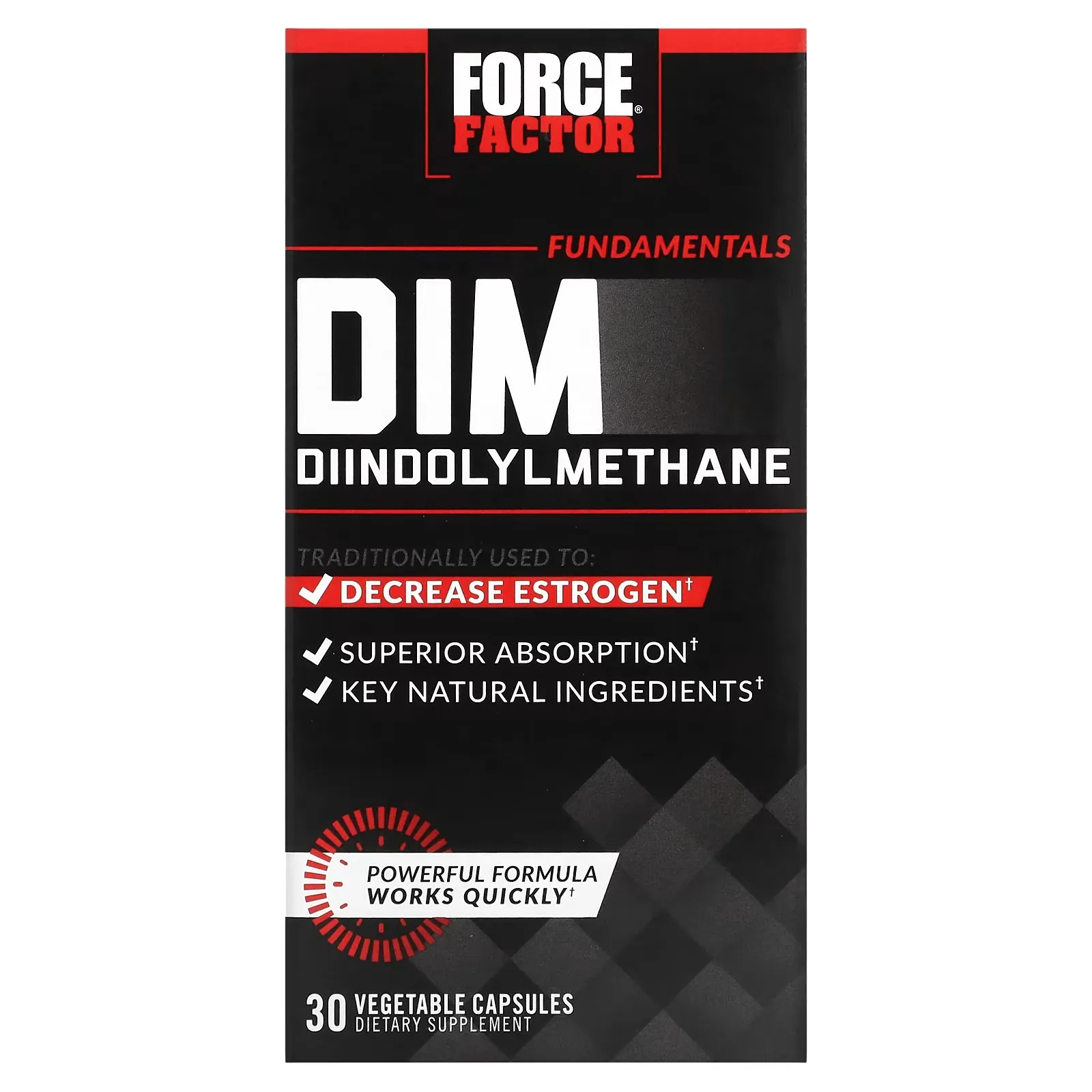 Fundamentals DIM Diindolylmethane, 30 Vegetable Capsules