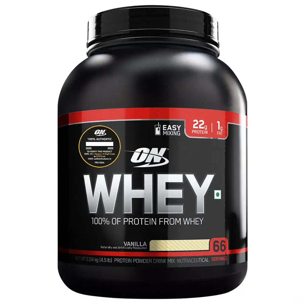 ON (Optimum Nutrition) Whey,  4.5 lb  Vanilla