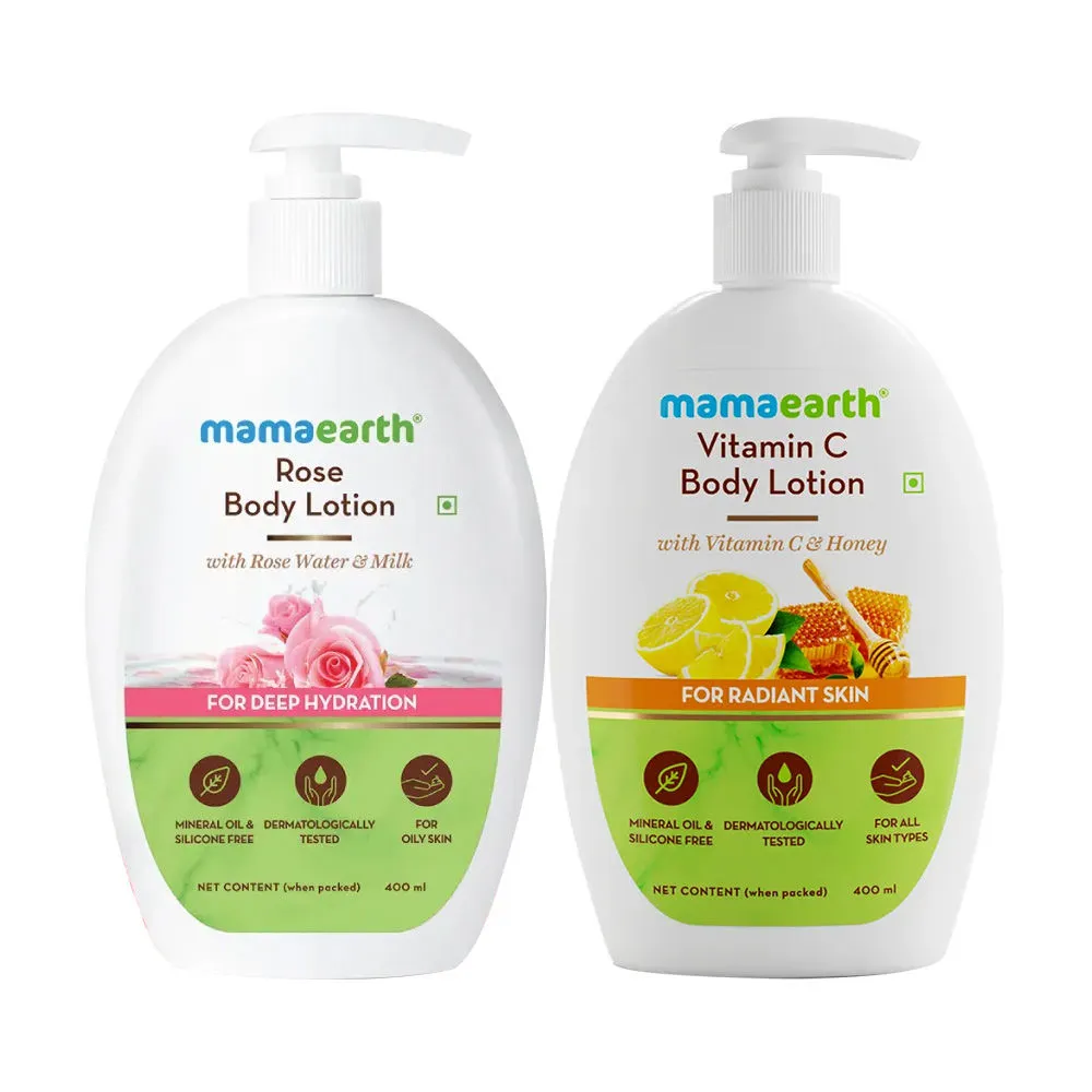 Mamaearth Body Lotion - Vitamin C + Rose