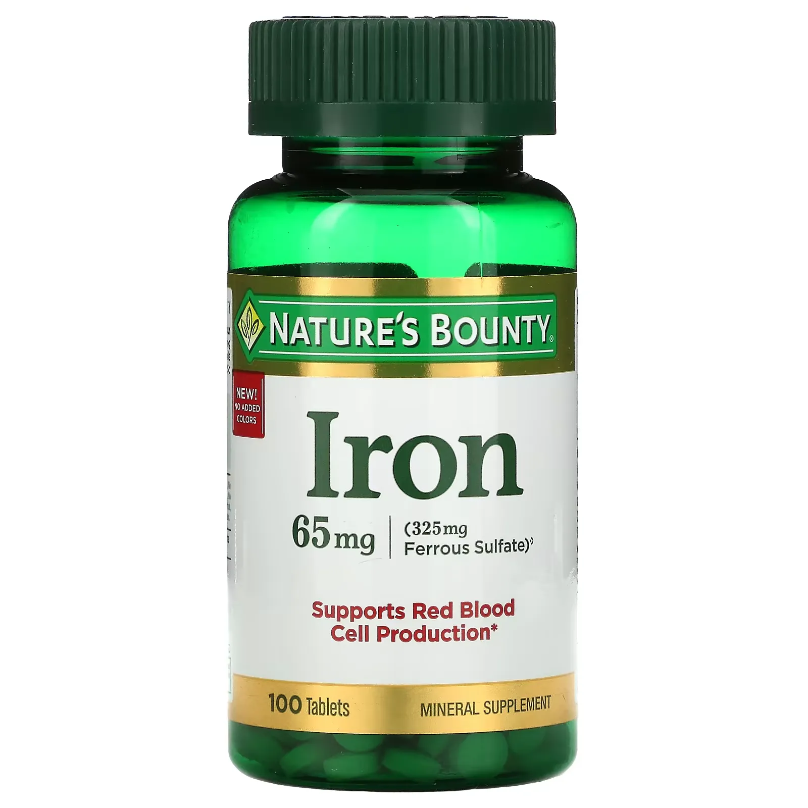 Iron, 65 mg, 100 Tablets