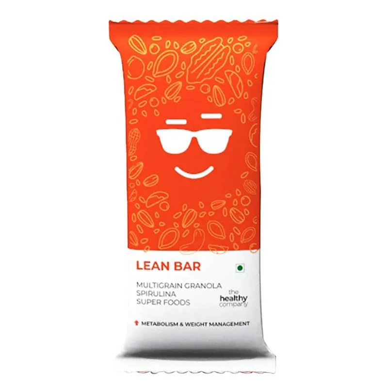 The Healthy Company Weight Loss Lean Bars with Superfood Spirulina and Oats for Meal Replacement