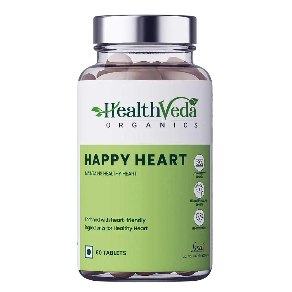 Health Veda Organics Happy Heart,  60 tablet(s)