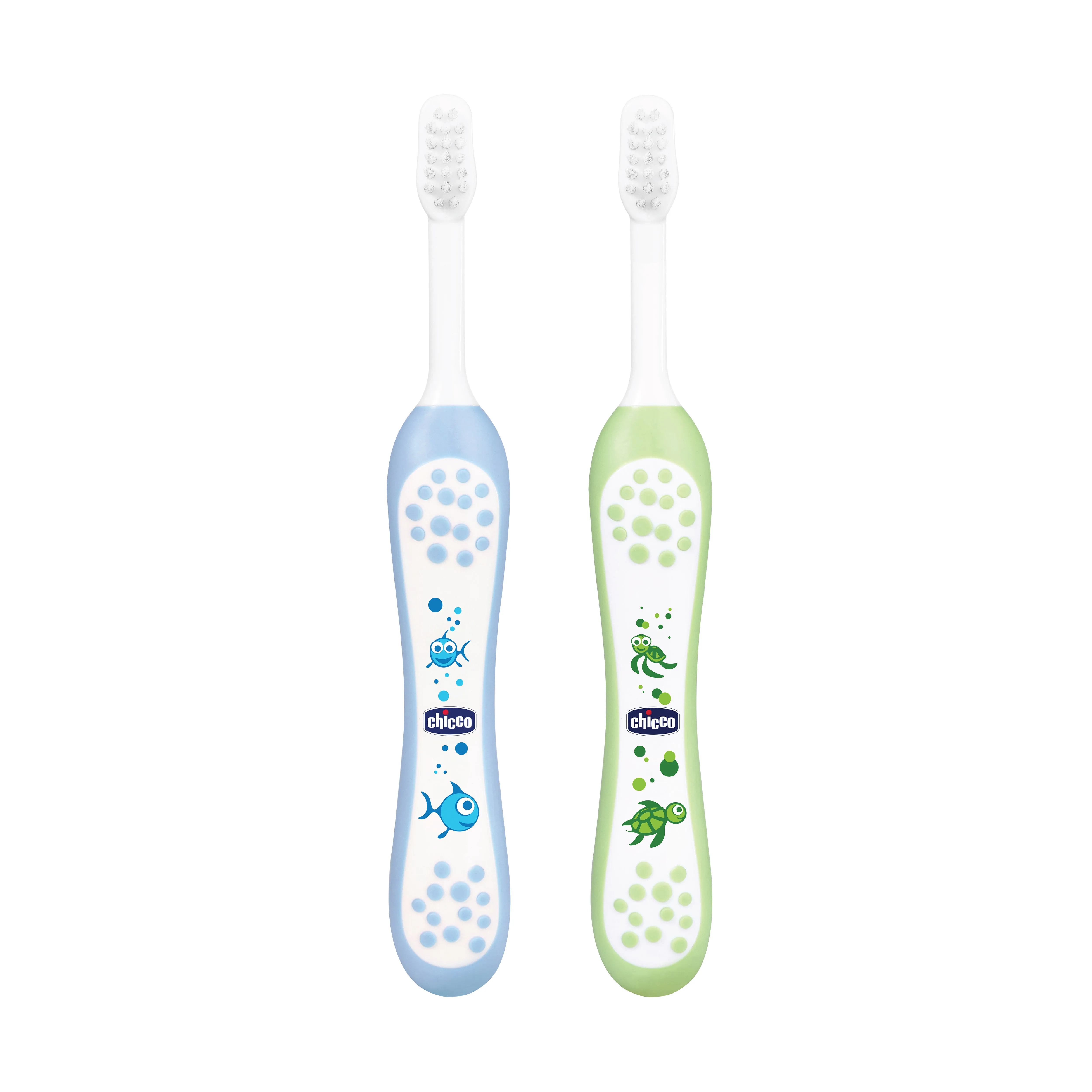 Chicco Toothbrush - Set Blue + Green for 6M-36M