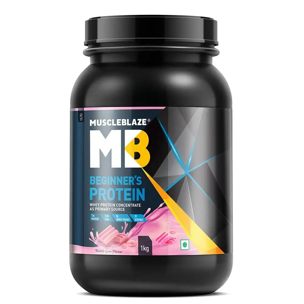 MuscleBlaze Beginner's Protein,  2.2 lb  Bubble Gum