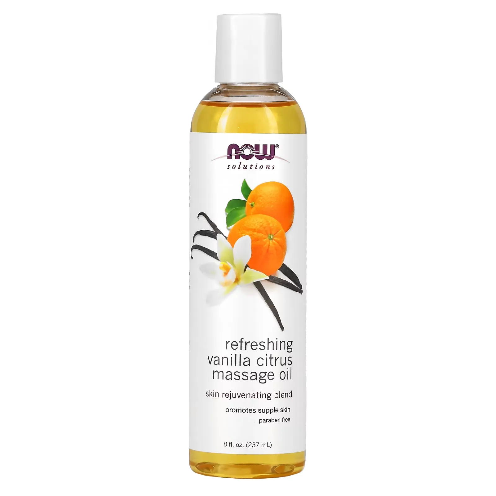 Solutions, Refreshing Vanilla Citrus Massage Oil, 8 fl oz (237 ml)