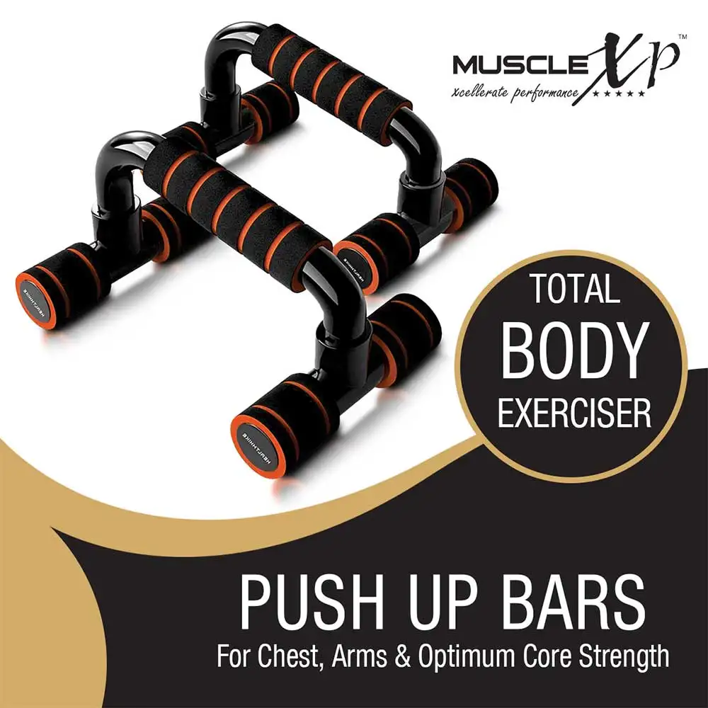 MuscleXP Push Up Bars Stand,  Back  Free Size