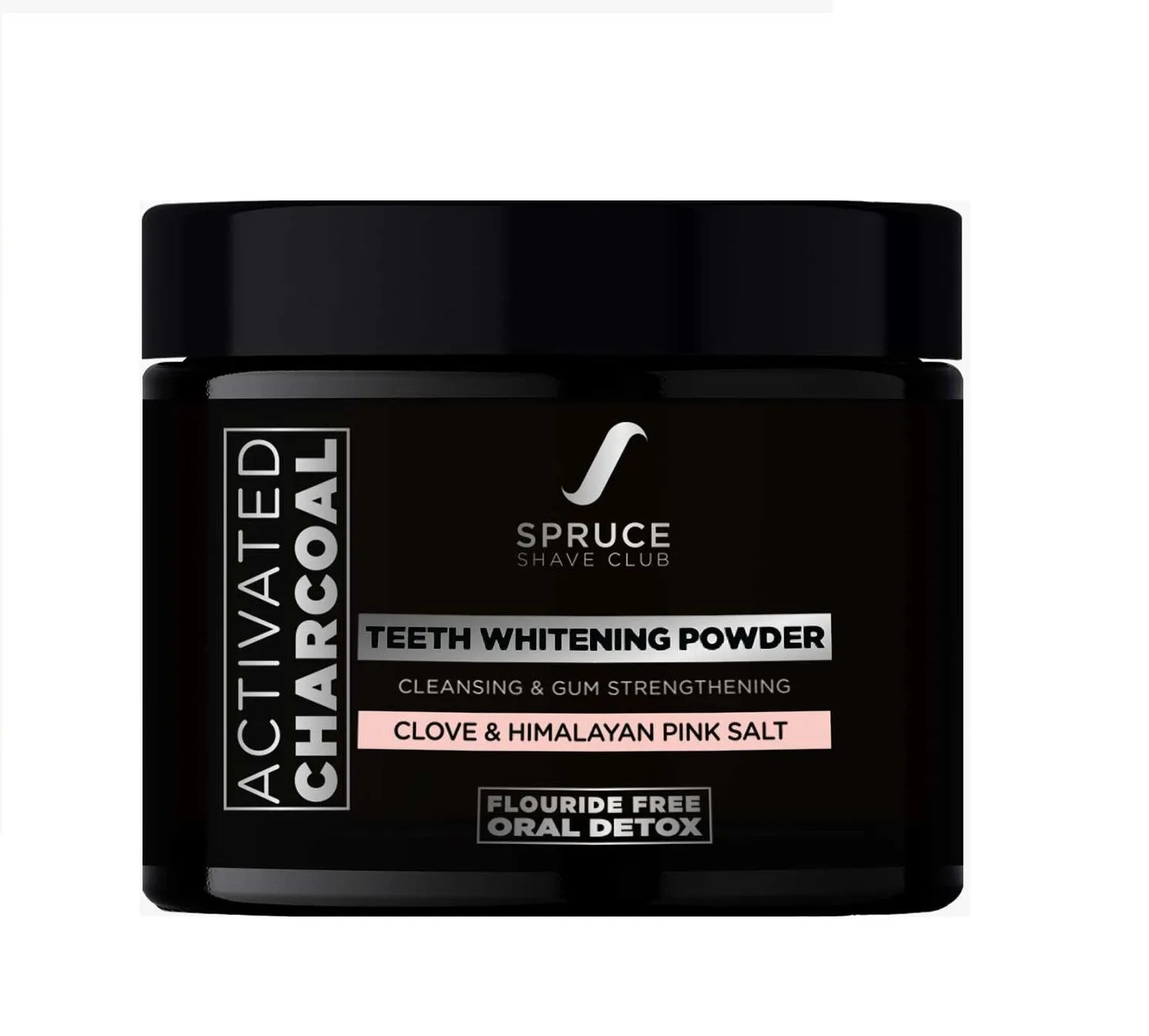 Spruce Shave Club Charcoal Teeth Whitening Powder with Clove & Himalayan Pink Salt