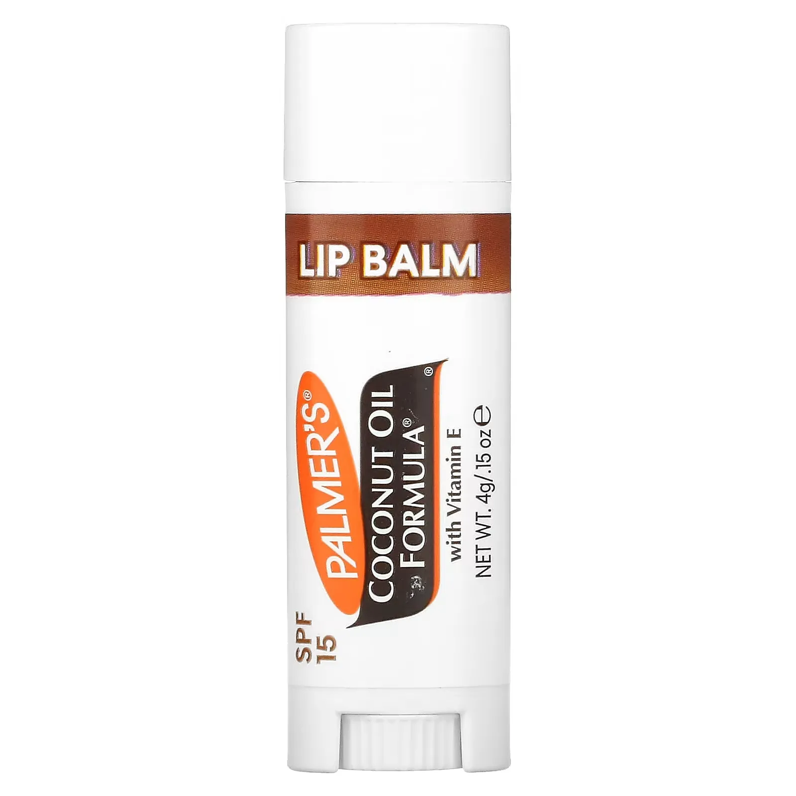 Coconut Oil Formula with Vitamin E, Coconut Hydrate Lip Balm, SPF 15, 0.15 oz (4 g)