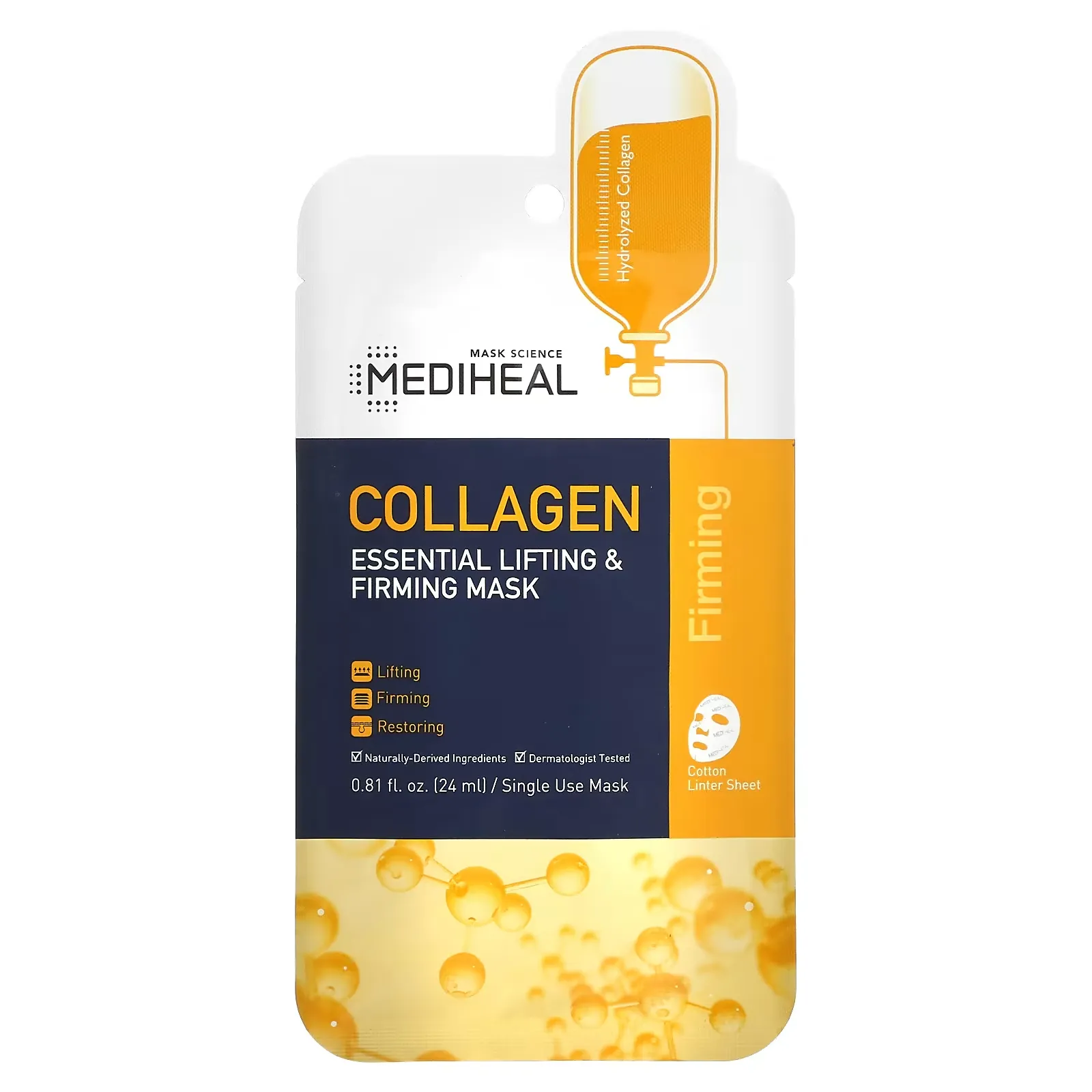 Collagen, Essential Lifting & Firming Beauty Mask, 1 Sheet, 0.81 fl oz (24 ml)