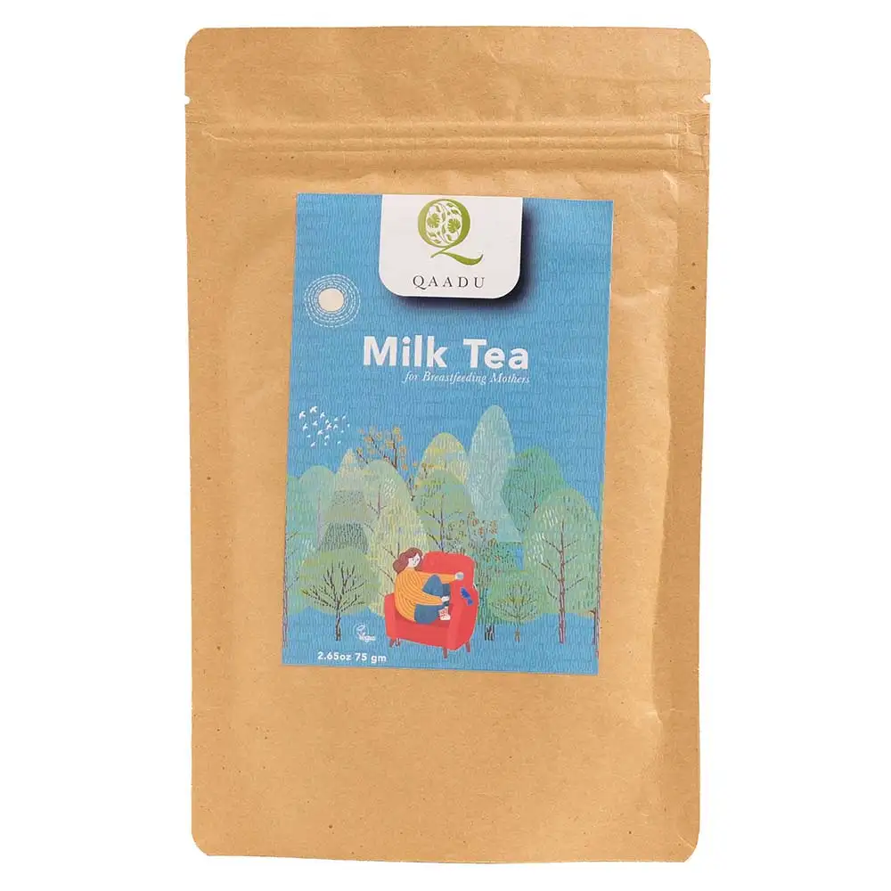 Qaadu Milk Tea for Breastfeeding Mothers,  Natural  75 g