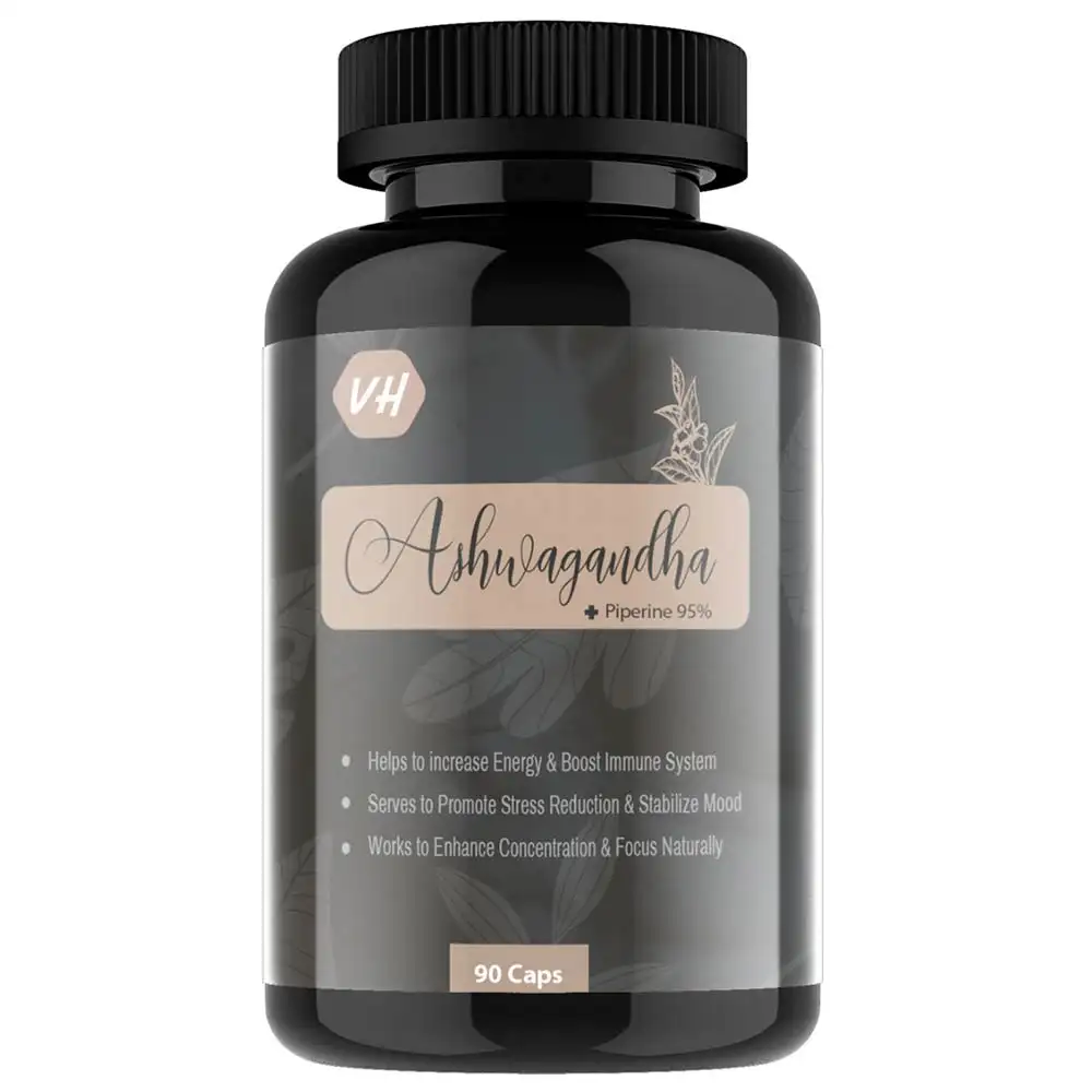 Vitaminhaat Ashwagandha + Piperine 95%,  90 capsules