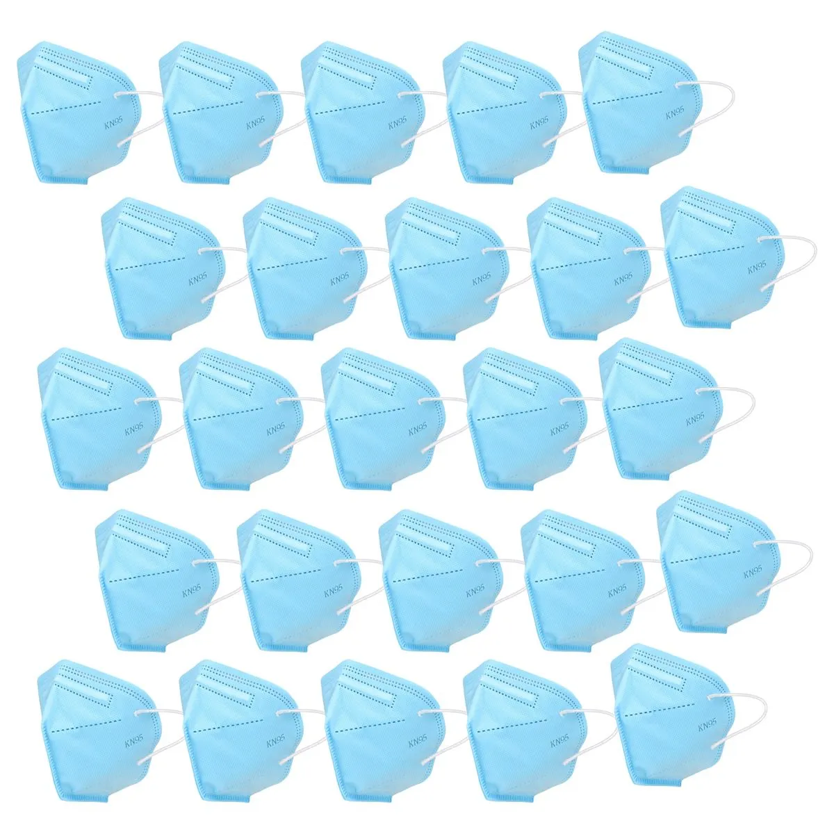 Fabula Pack Of 25 Anti-pollution Reusable 5-layer Mask Color: Blue