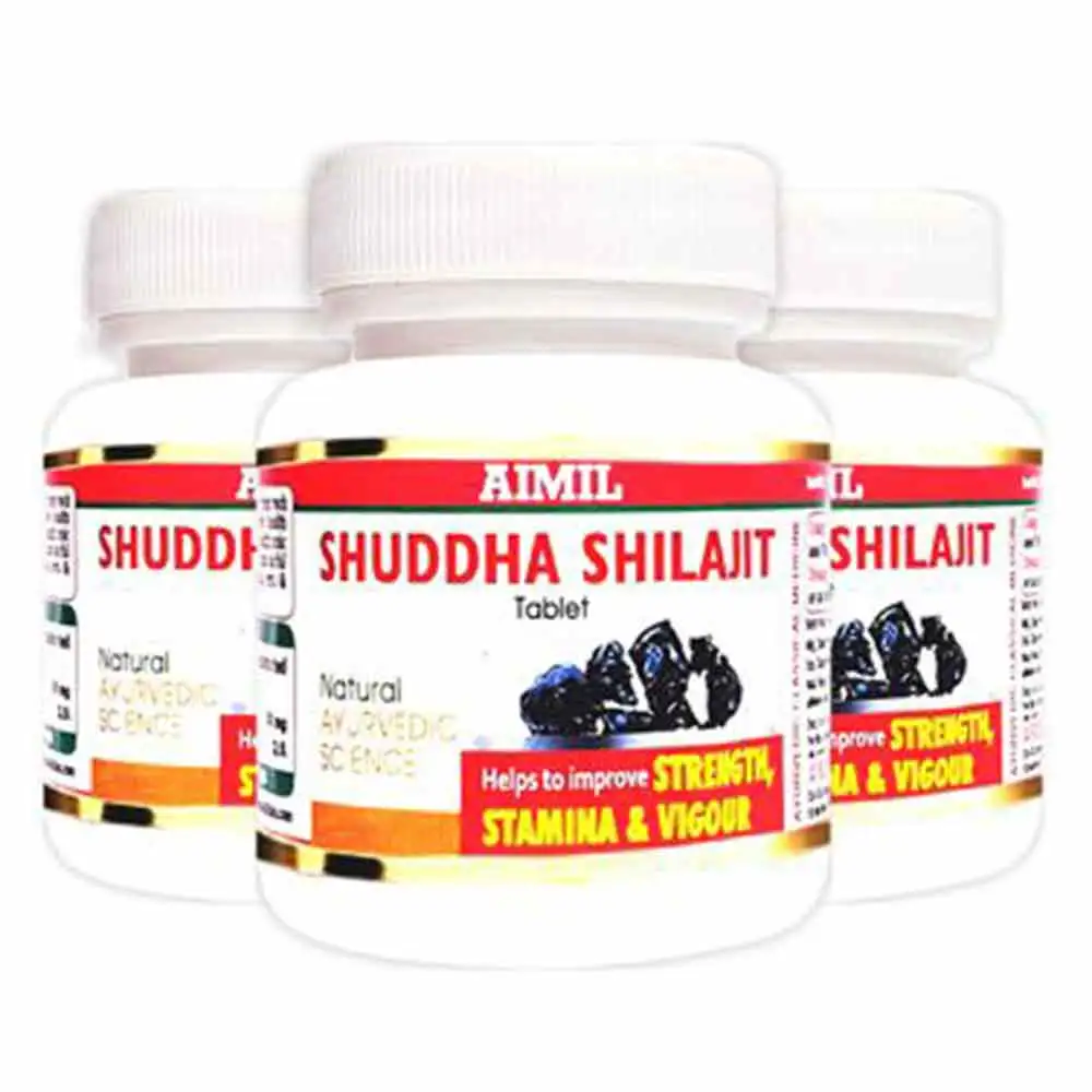 Aimil Shuddha Shilajit (Pack of 3),  60 tablet(s)