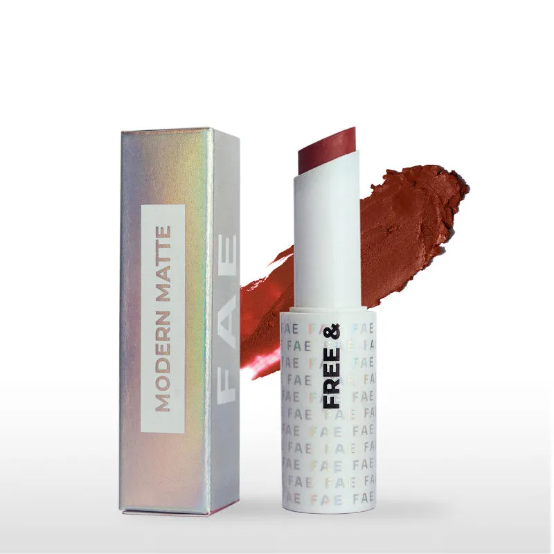 FAE Beauty Modern Matte Lipstick - Shade Magnetic (Brick red)