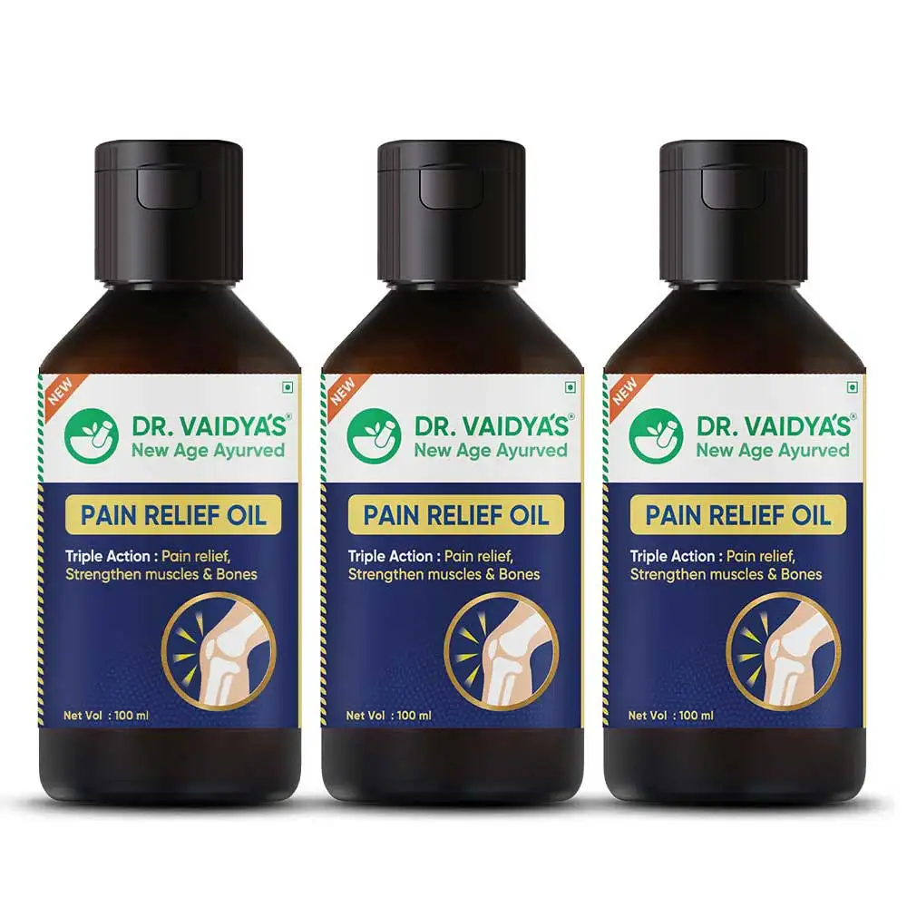 Dr. Vaidya's Pain Relief Oil (Pack of 3),  100 ml