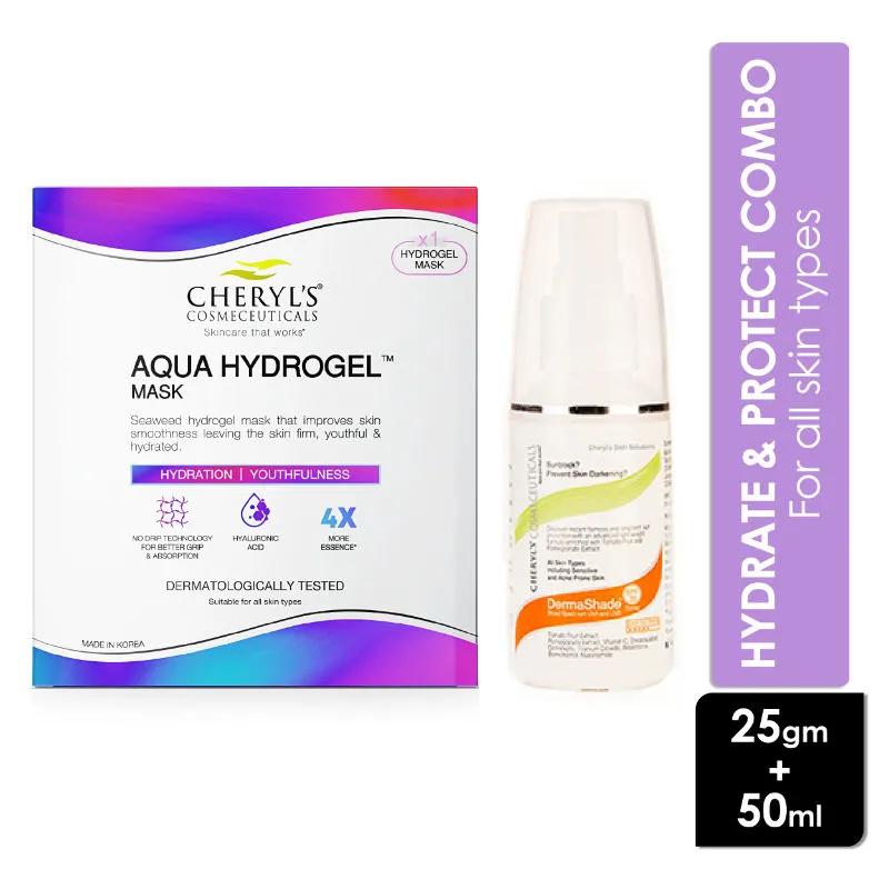 Cheryl's Cosmeceuticals Aqua Hydrogel Mask + Dermashade Spf 30 Spray