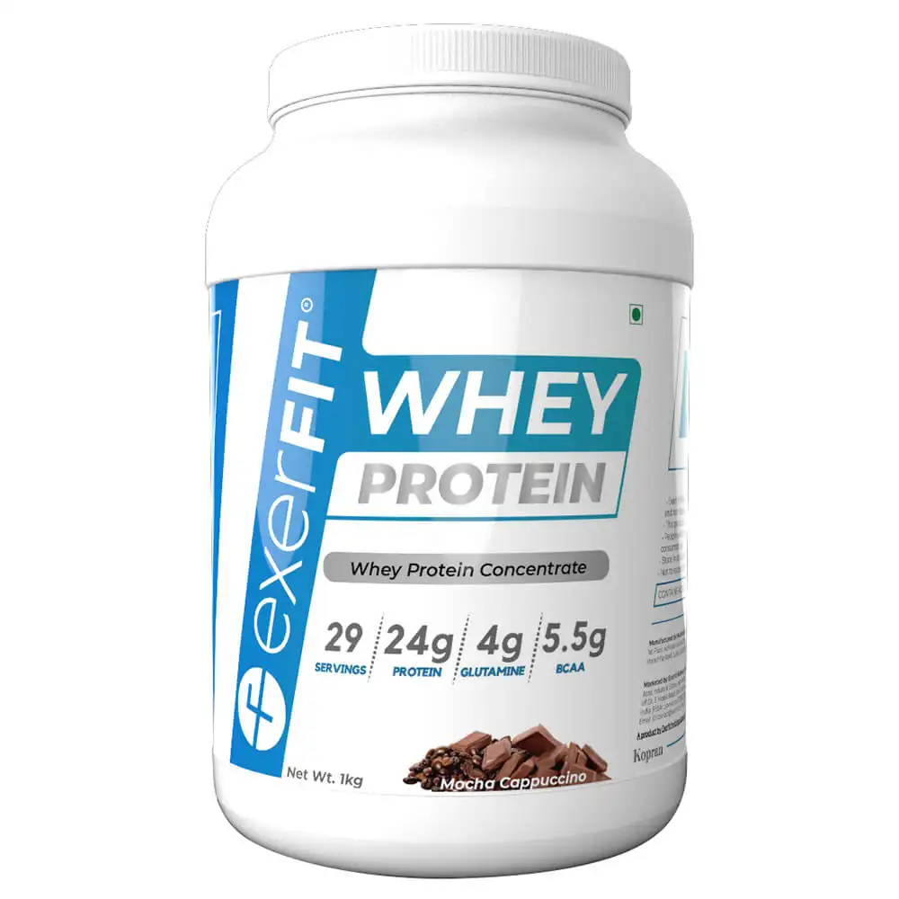 exerFIT Whey Protein Concentrate,  2.2 lb  Mocha Cappucino