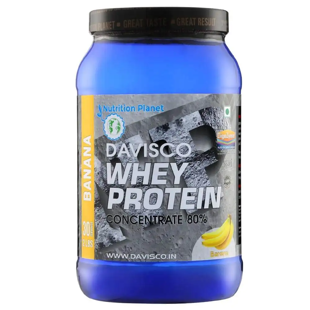 Nutrition Planet Davisco Whey Protein with Added DigeZyme,  2 lb  Banana