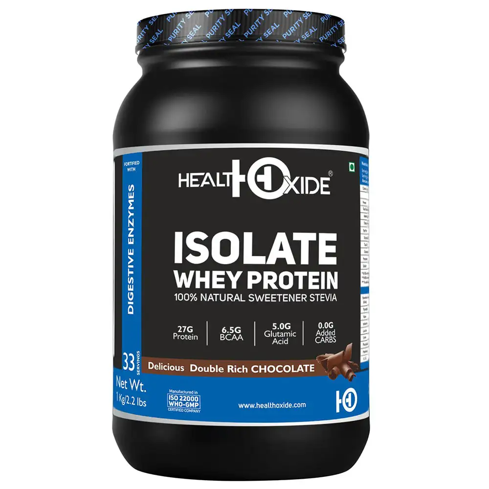 Health Oxide Whey Protein Isolate,  2.2 g  Double Rich Chocolate