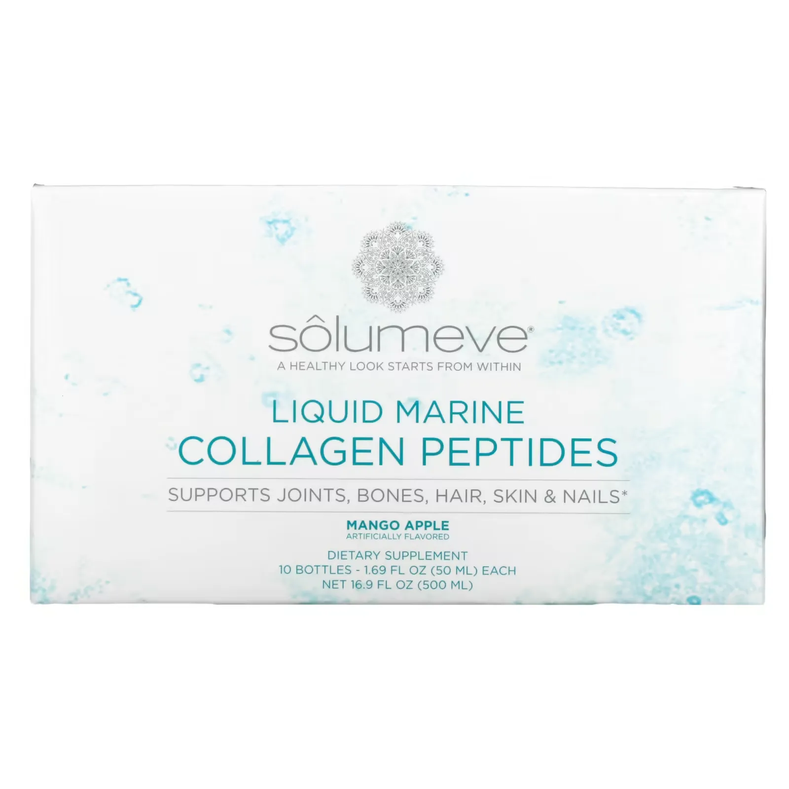 Liquid Marine Collagen Peptides, Mango Apple, 10 Bottles, 1.69 fl oz (50 ml) Each