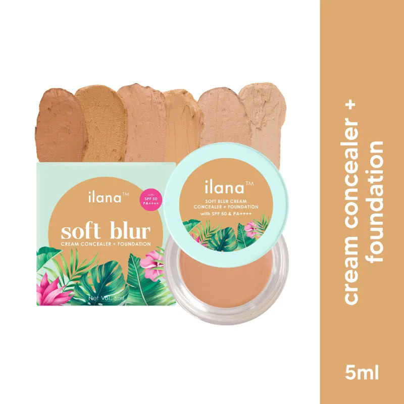 Ilana Soft Blur Cream Concealer & Foundation with SPF 50 - Coconut