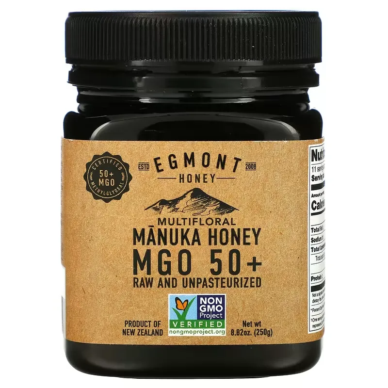 Multifloral Manuka Honey, Raw And Unpasteurized, 50+ MGO, 8.82 oz (250 g)