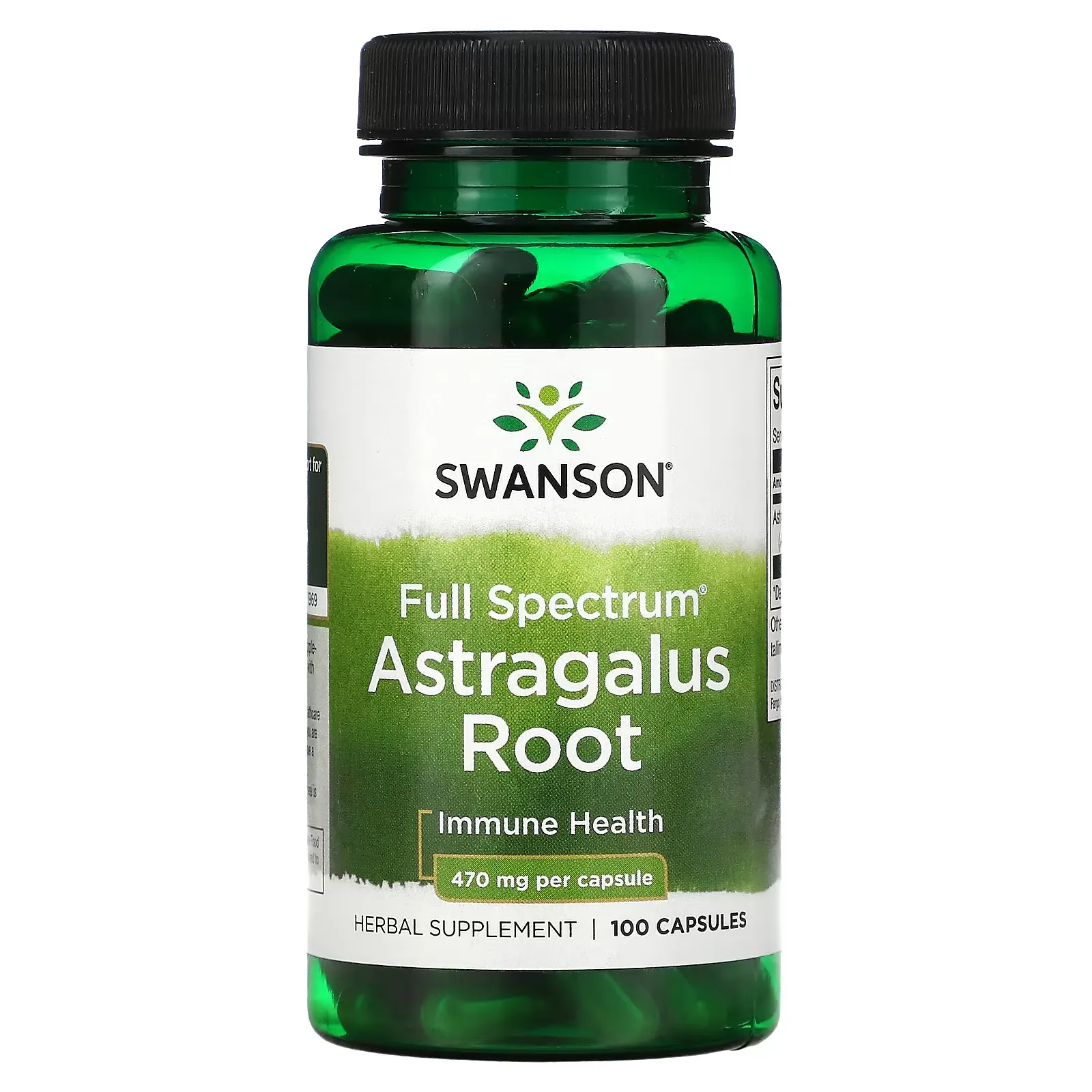 Full Spectrum Astragalus Root, 470 mg, 100 Capsules