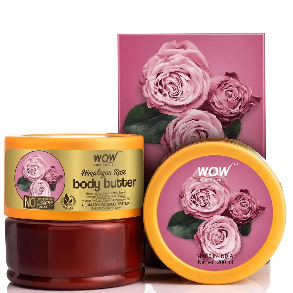 WOW Skin Science Himalayan Rose Body Butter,  200 ml  for All Skin Types