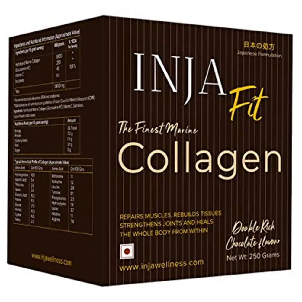 INJA Wellness INJA Fit Collagen,  250 g  Double Rich Chocolate