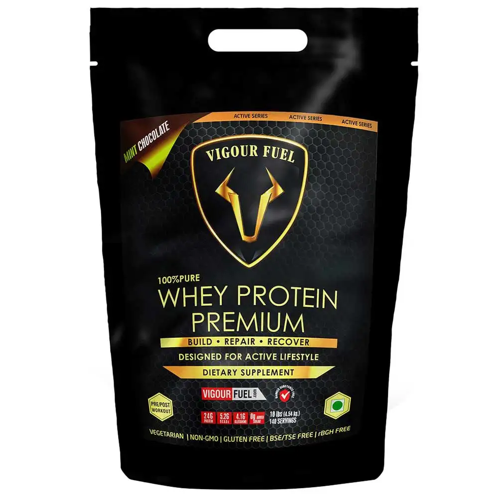 Vigour Fuel 100% Whey Protein Premium,  10 lb  Mint Chocalate