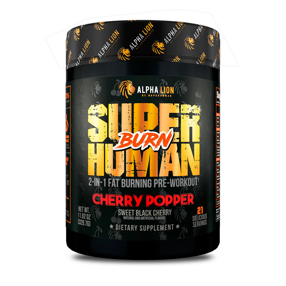 SuperHuman Burn - Cherry Popper (Sweet Black Cherry) - 21 Servings