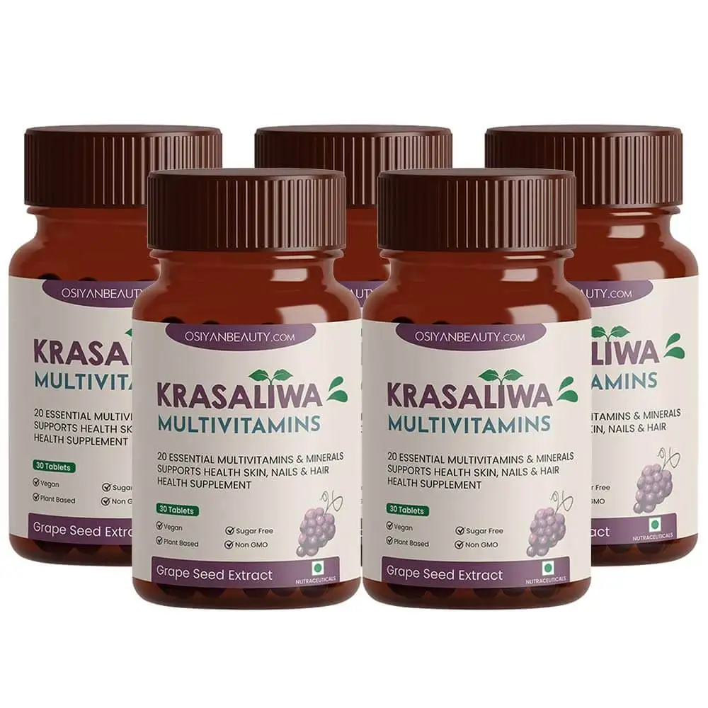 Krasaliwa Multivitamin,  30 tablet(s)  Grape Seed Pack of 5